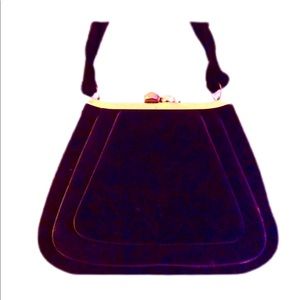 Vintage Black Velvet Evening Handbags 1950